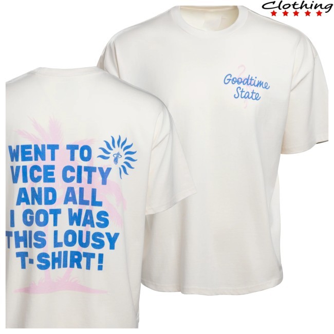 Miami Heat Store Merch Court Culture Vice City Souvenir Oversized Tee