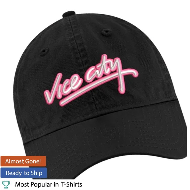 Miami Heat Store Merch Court Culture X New Era Vice City Logo Dad Cap