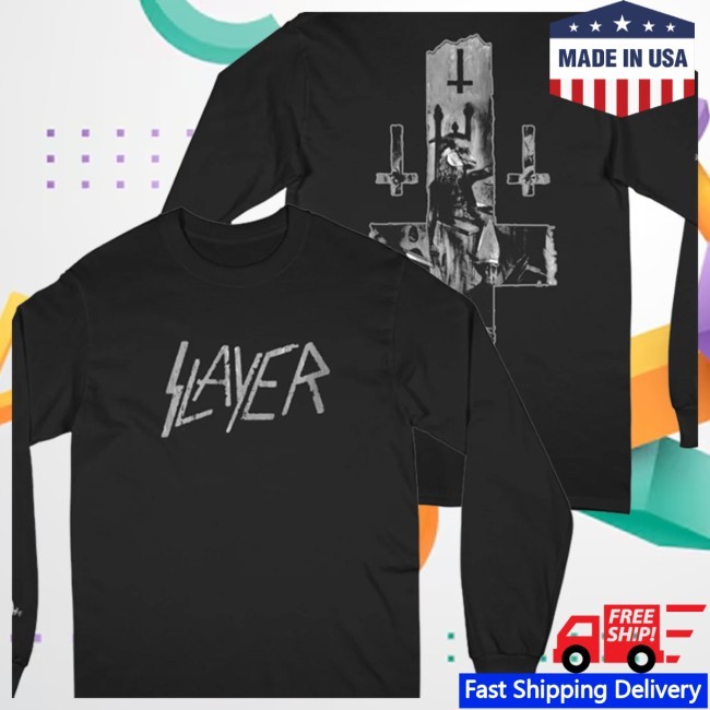 Slayer Store Merch 3 Crosses Long Sleeve T-Shirt