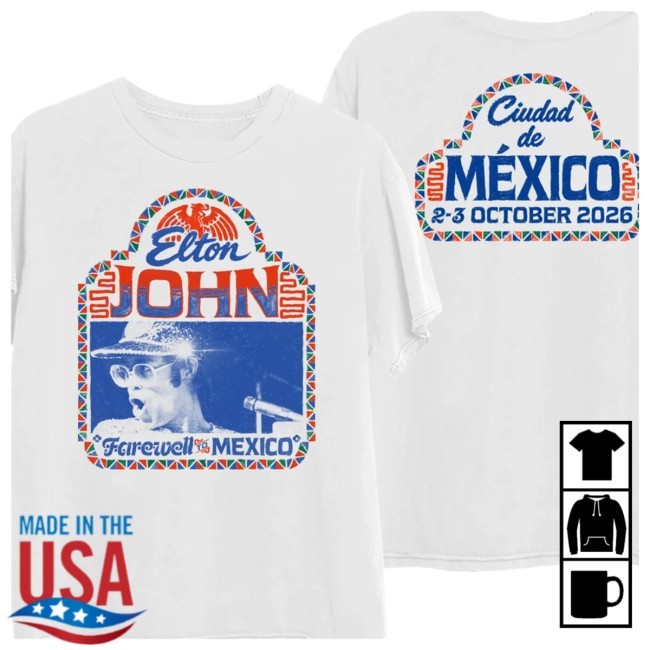 Elton John Store Merch Hand-Painted Tour T-Shirt