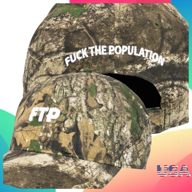 Fuckthepopulation Store Merch Realtree Apx Logo 6 Panel